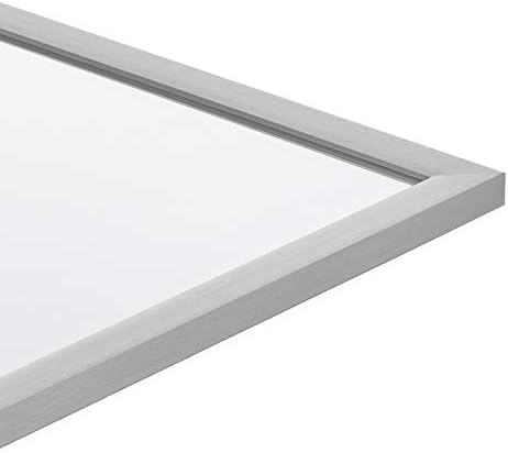 Amazon Basics Rectangular Wall Mount Mirror for Bedroom, Living Room, Entryway, 24" x 36", Standard Trim, Nickel, Hangs Horizontally or Vertically - Image 3
