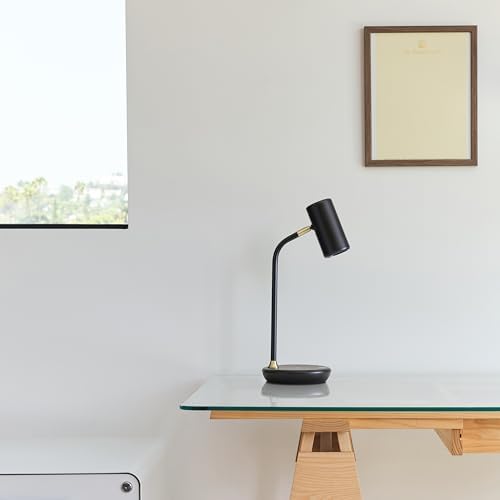 Brightech Ezra Office Desk Lamp – Wireless Charging Pad and Temperature Changing Light Options – Living Room Table Lamp for Mid-Century, Art Deco, Contemporary Décor - Black - Image 5