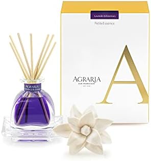 AGRARIA Lavender & Rosemary PetiteEssence Flower & Reed Diffuser Set by Unknown