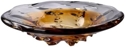 Hand Blown Glass Bowl Decorative Dish Fruit Bowl Home Decor - Image 7