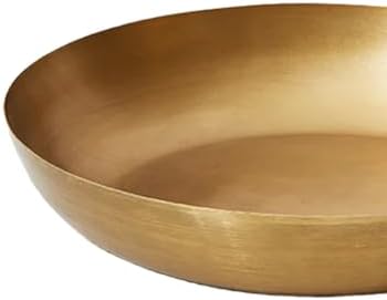 Serene Spaces Living Vintage Gold Decorative Iron Bowl, Table Centerpiece, Fruit Bowl, Floating Candle-Holder, Flower Bowl Vase, Potpourri, Catchall, Dining Table (Small - Pack of 1) - Image 2