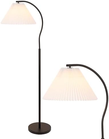 JONATHAN Y Devon 60.5" Modern Glam Arc Floor Lamp, Black by JONATHANY