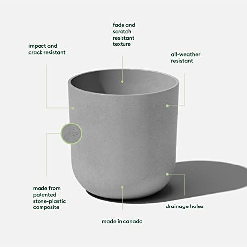 Veradek Mason Series Lima Planter - Large Round Outdoor Planter - Image 2