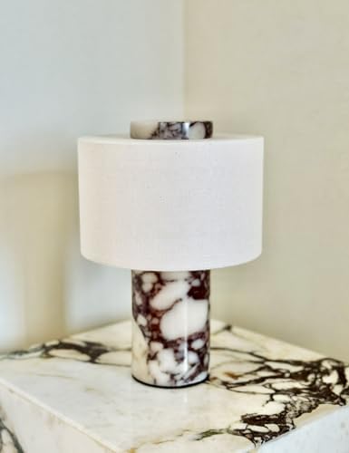 BSOD Marble Lamp, 10 Inch Natural Stone Modern Luxury Decor Lamp - Image 2
