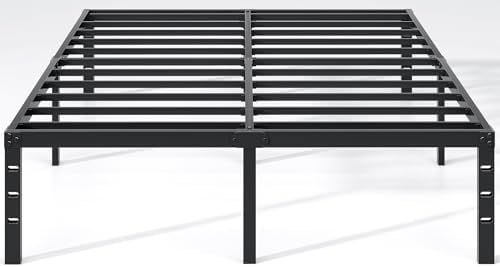 NEW JETO Metal Bed Frame,Full Size Bed Frame with Storage Space,12 Inch by CreatingANewLife