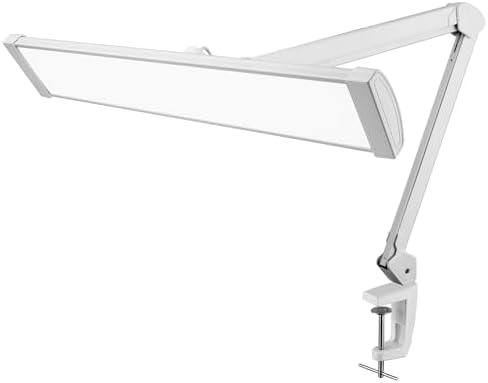 Ultra Bright 4500 Lumens Powerful Professional Eye Care LED Desk Lamp - Brightness Adjustable, Modern Task Light for Home, Beauty, Crafting, Office, Workbench (Daylight, Dimming, White) by AzarPixel