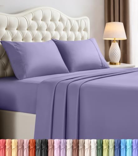 Queen Sheets Set, 4 Pieces 16" Deep Pocket Hotel Luxury Bed Sheets, Peri by UTOPIABEDDING