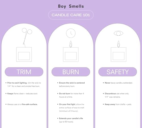 Boy Smells Hinoki Fantôme Scented Candles for Men and Women - Soy, Coconut Wax Candle Blend - Aromatic Candles for Home with Japanese Cypress, Jasmine and Smoked Amber - Image 2