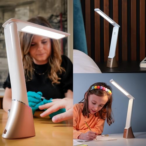 Daylight Company Smart Go Portable Lamp, Ideal for Reading, Light Therapy, Everyday Tasks, Crafts, Desk Work, DIY, Led, Chargeable lamp, 95+ CRI, 1 Count (Pack of 1), White - Image 6