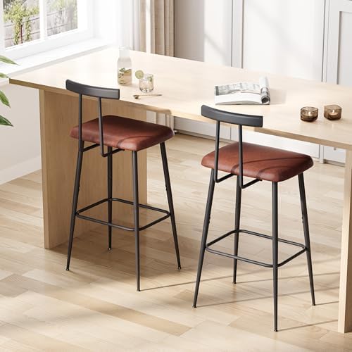 Tall Bar Stool Set 2, Bar Chair,Counter Height Stool,Metal Barstools set 2 by Unknown