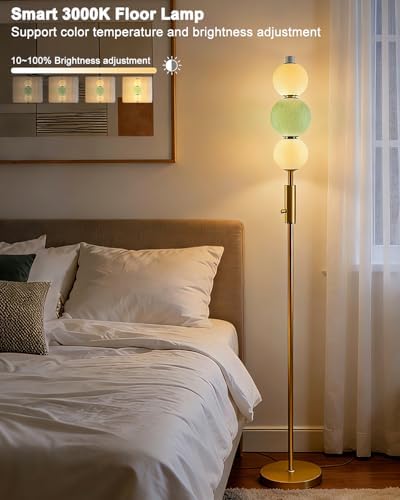 Lightdot Globe Floor Lamp with 3 Color Temperatures LED Bulbs Included,63in - Image 4