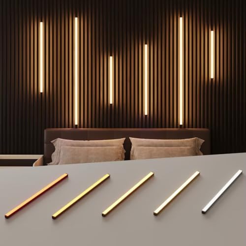 5CCT Slat Wall Lights for Wood Panels-6PCS Recessed LED Lighting by FamtaCare