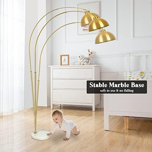 GoBright Gold 73" Arc Floor Lamp, Adjustable Farmhouse Tall Stand Up Light - Image 5