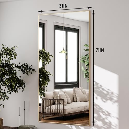GLSLAND 71"x31" Full Length Mirror Large Floor Mirror with Stand - Image 6