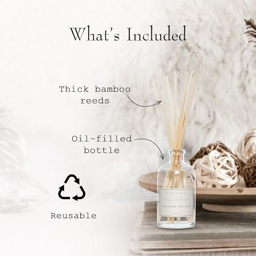K. Hall Designs Washed Cotton Boxed Diffuser Kit, Refreshing Clean Scent - Image 4