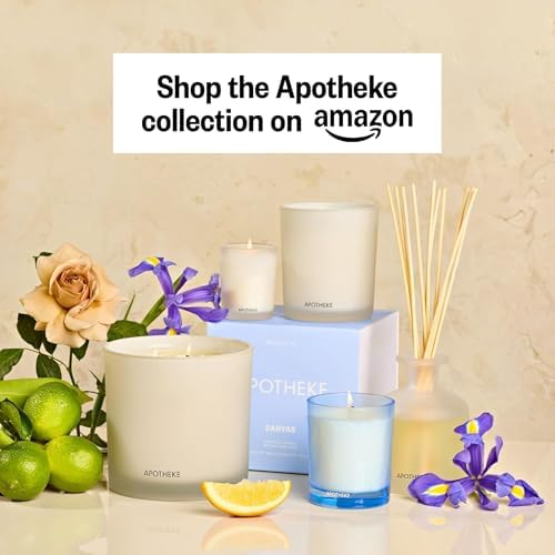 Apotheke Scented Reed Diffuser for Home, Canvas, 10 Reed Sticks - Image 2