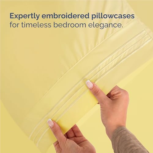 Full Size 4 Piece Sheet Set - Comfy Breathable & Cooling Sheets - Yellow - Image 6