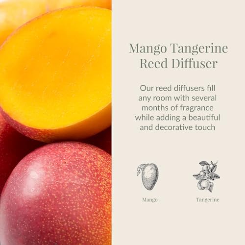 Archipelago Botanicals Mango Tangerine Reed Diffuser, 7.85 fl oz - Image 3