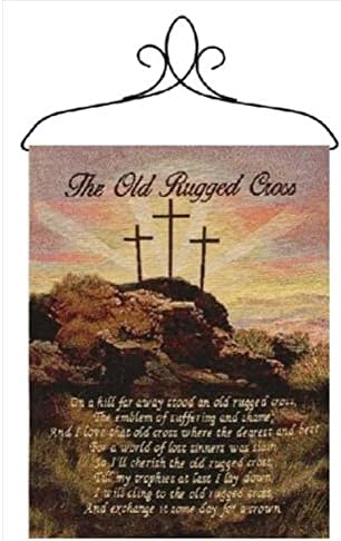 Manual Inspirational Collection Wall Hanging with Frame, Old Rugged Cross, 13 X 18-Inch by Manual+Woodworker