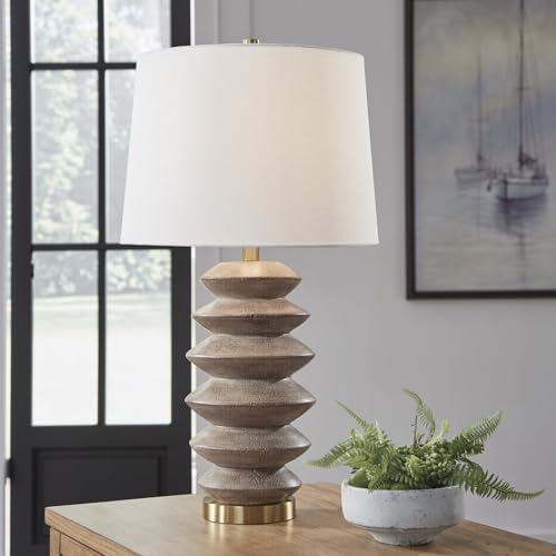 Signature Design by Ashley Jyllyard Table Lamp, 28", Faux Wood, 3-Way - Image 2