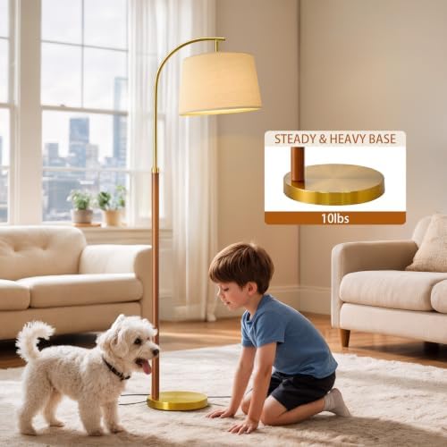 Real Wood Floor Lamps for Living Room Bedroom 62.5" Mid Century Modern Lamp - Image 5