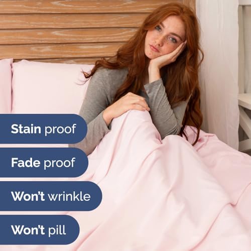 Flex Top Split Head King 4 Piece Sheet Set - Soft & Cooling - Lavender Pink - Image 6