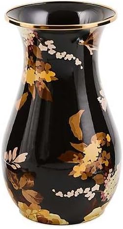 MACKENZIE-CHILDS Enamel Tall Vase, Wild Rose Brown by Unknown