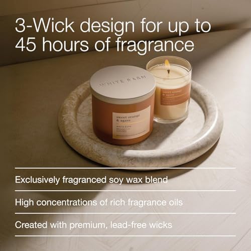 Bath & Body Works 3-Wick Candle, Sweet Orange & Agave Citrus, 14.5 oz - Image 4