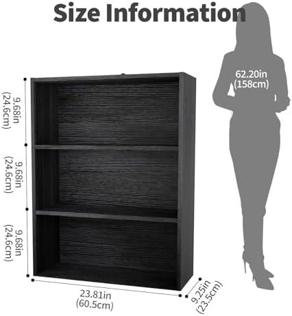 Sweetcrispy Tall Bookshelf, Book Shelf, Storage Organizer - Image 3
