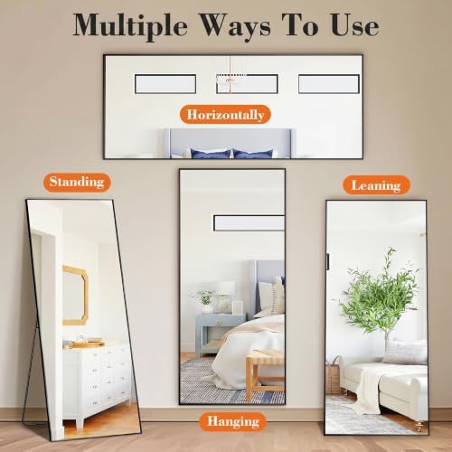 DUMOS 63"x20" Full Length Floor Mirror, Full Body Mirror - Image 5