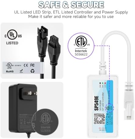 BTF-LIGHTING WS2814 Smart IC RGB+Warm White 3000K COB LED Strip Light Kit - Image 3