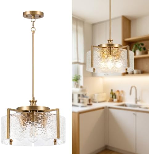 4-Light Adjustable Pendant Lights Kitchen Island,Gold Ceiling Pendant Light by WelcometoOYKYOHEI