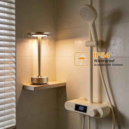 Cordless Rechargeable LED Table Lamp Set of 2 Bronze - Image 6