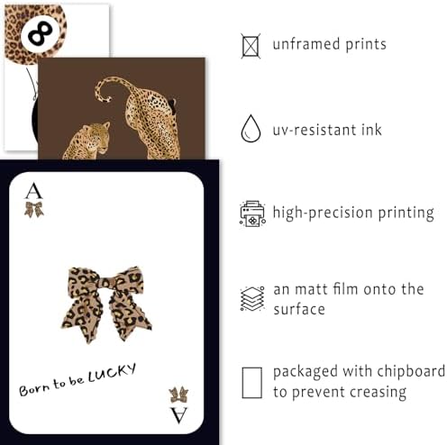 ANERZA 16 PCS Stockholm Style Room Decor, Cheetah Print Leopard Gallery Wall Art Prints Set for Bedroom, Preppy Posters for Living Room Aesthetic, Trendy Collage Kit Pictures, Funky Dorm Home Decor - Image 3