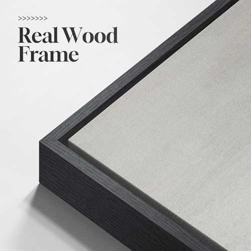 Large Framed Neutral Abstract Landscape Wall Art, 1 Piece Vertical 30x60 In - Image 5