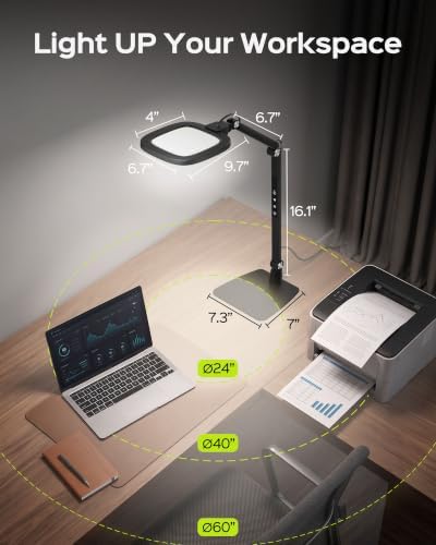LED Desk Lamps for Home Office, 18W Bright Soft Video Conference Lighting - Image 5