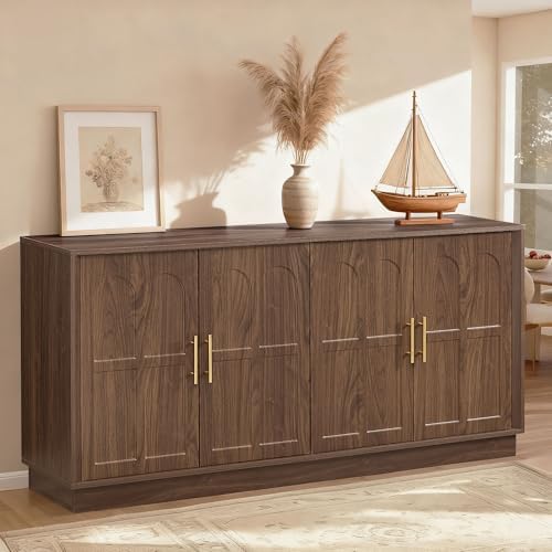 66.5" Sideboard Buffet Cabinet with Storage, Modern Credenza - Image 2
