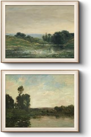 VIYYIEA Framed Vintage Landscape Nature Wall Art Set, 16×20 Inch by VIYYIEAART