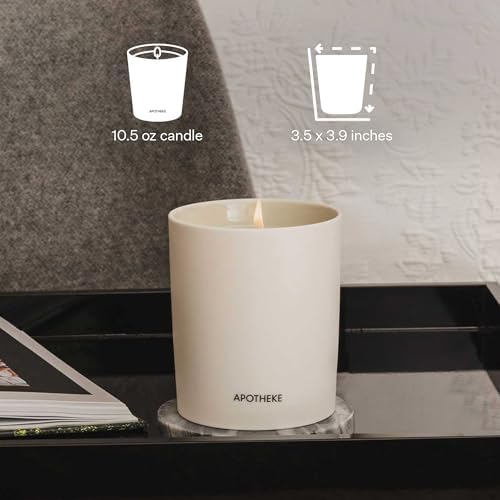 Apotheke Signature Scented Candles for Home, Fig and Olive Leaf - 10.5 Oz - Image 3