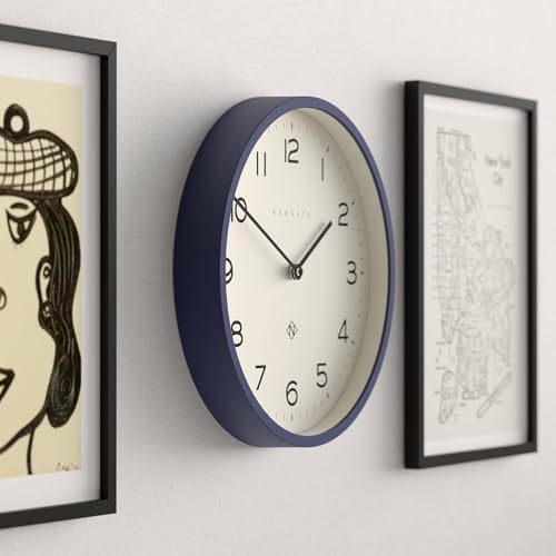 NEWGATE® Number Four Echo wall Clock | Modern Round Clock | 12" | Midnight Blue | Easy to Read Numbers | Ideal for Kitchen, Living Room or Office - Image 4
