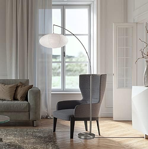 Adesso 5024-22 Corinne Arc Lamp, 80 in, 1 X 100W, Brushed Steel, 1 Floor Lamp - Image 5