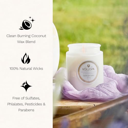Voluspa Mountain Lavender Chamomile Candle Jar, 18 oz - Image 4