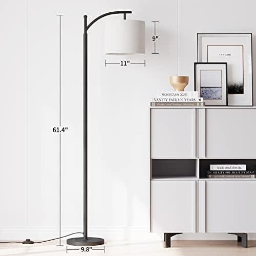 SUNMORY Arc Floor Lamp, Modern Floor Lamp with Remote Control and 9W Bulb - Image 4