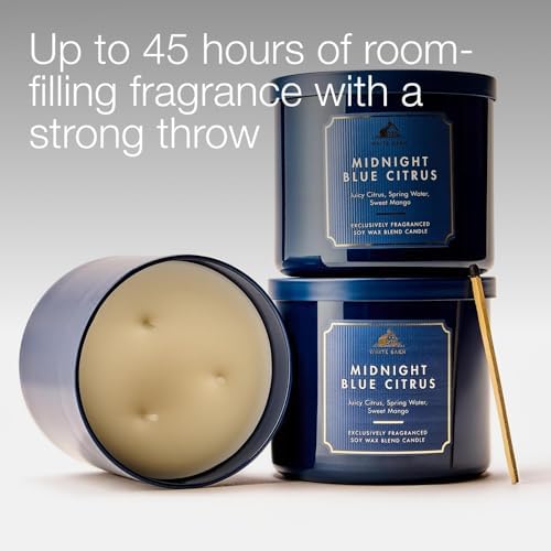 Bath & Body Works 3-Wick Candle, Midnight Blue Citrus, 2 Pack - Image 5