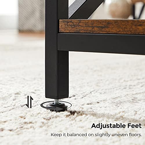 VASAGLE Coffee Table with Storage Shelf, 39.4 x 21.7 x 17.7 Inches - Image 7