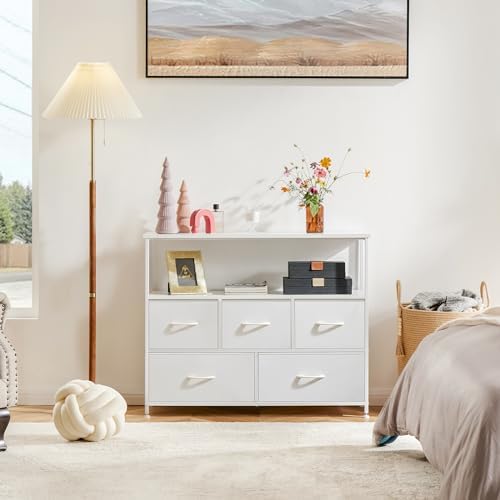 DUMOS TV Stand Dresser, Media Console, Storage Drawers - Image 2