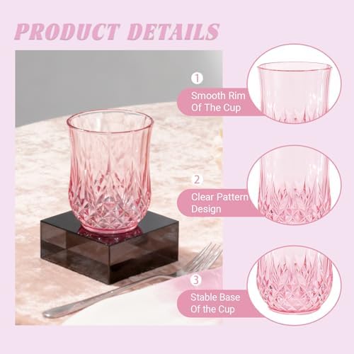 12 Pack Plastic Stemless Wine Glasses, 12oz Unbreakable Wine Cups - Image 4
