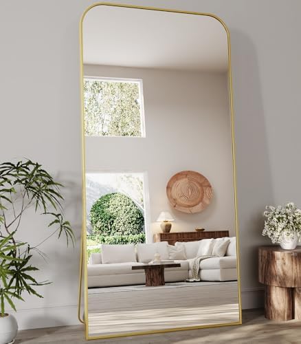 Koonmi Full Length Mirror, 76"x34" Mirror Full Length with Stand by KOONMI