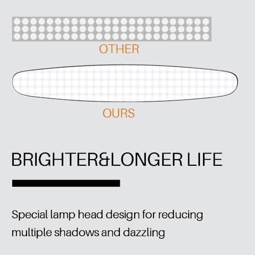 20-Inch LED Desk Lamp with Clamp, 20W 2200LM, Black CCT - Image 5