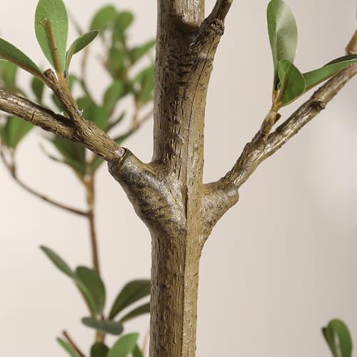7FT Artificial Olive Tree, Faux Plants Indoor, Fake Tree with Black Pot - Image 7